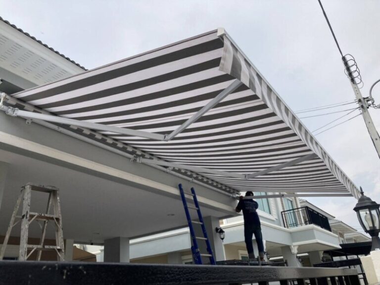 รับติดตั้งผ้าใบหลังคาเลื่อนสไลด์นิคมฉะเชิงเทรา บลูเทค ซิตี้