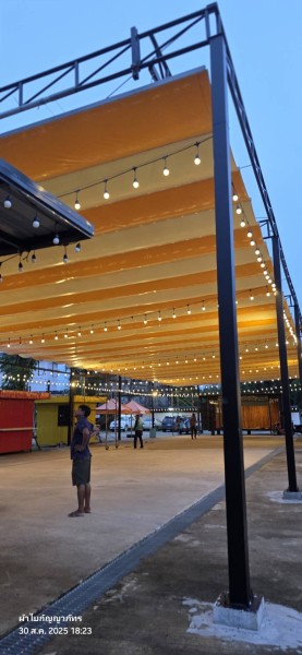 รับติดตั้งผ้าใบหลังคาเลื่อนสไลด์ลาดหลุมแก้ว